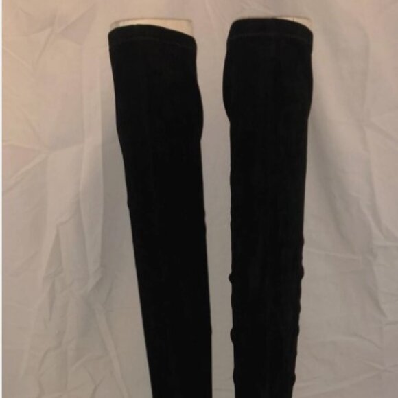 39/US8❤️OPENING CEREMONY Stretch Suede Leather Over Knee Thigh High Boots Bootie - Picture 4 of 10